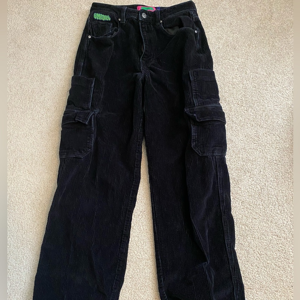 Black Empyre Corduroy Cargo Pants